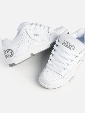 DVS Shoes Comanche in White / White / Grey, Size 9.5
